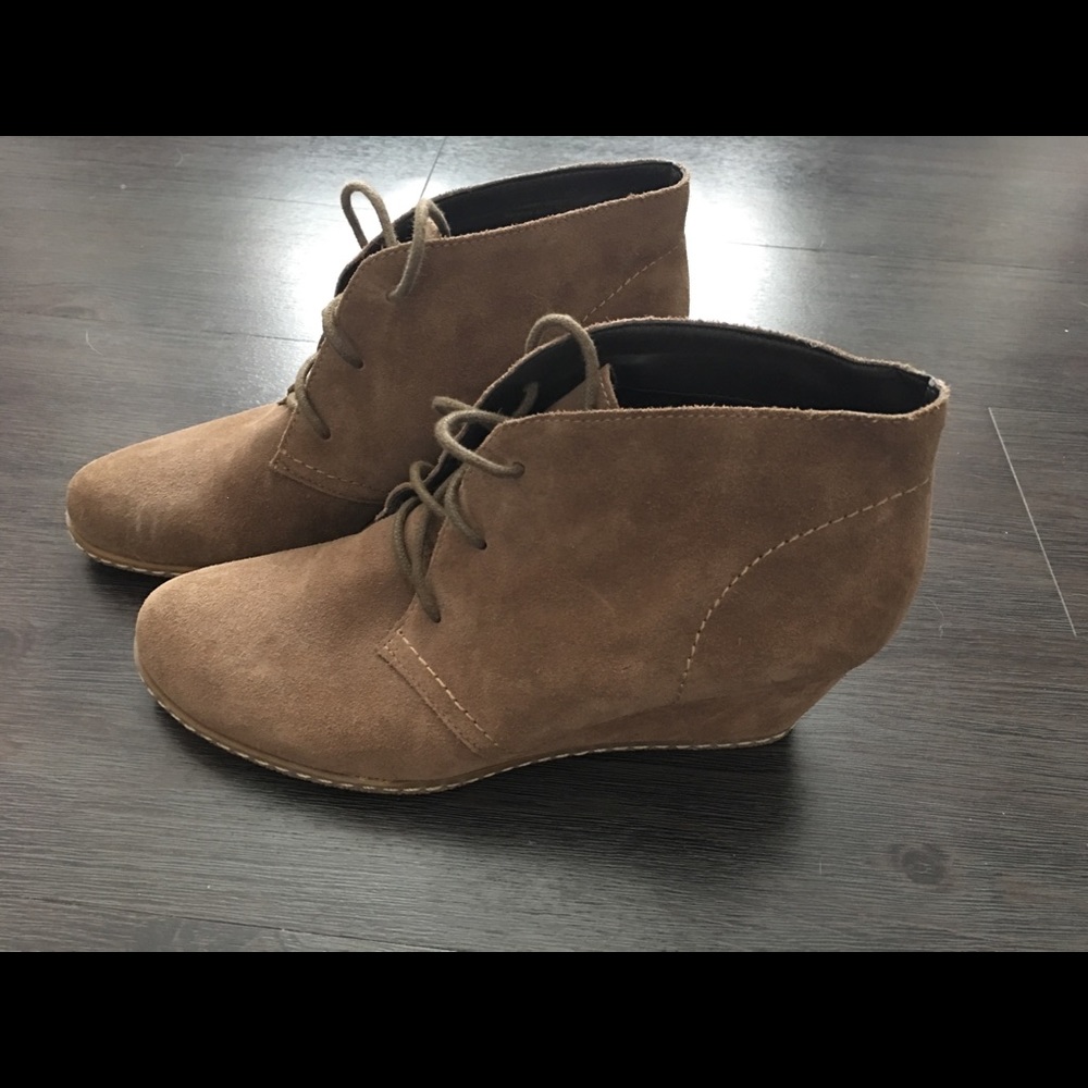 Franco Sarto lace ankle booties